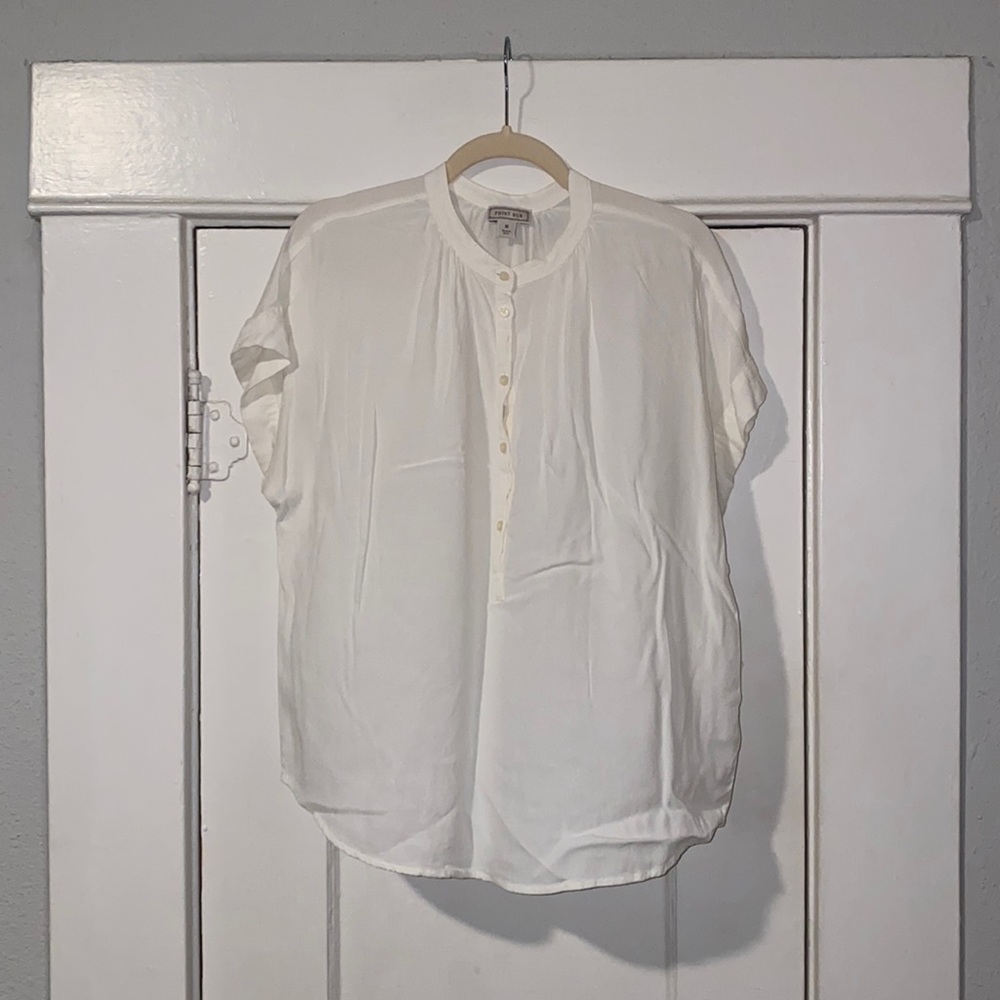 J.Crew Point Sur White Popover